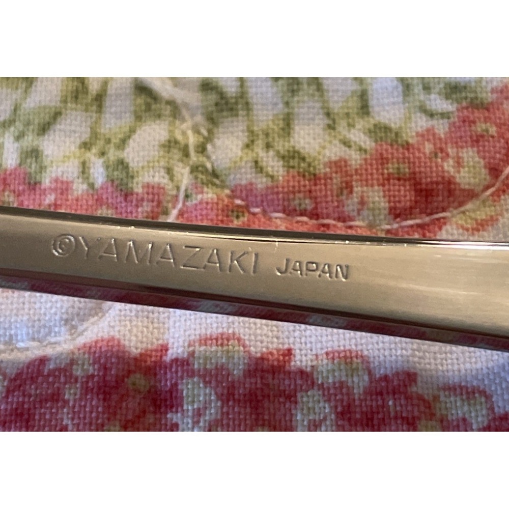 Yamazaki Cara Teaspoons Gold Accent Glossy Stainless Japan Flatware Set Of 2 - Picture 4 of 6